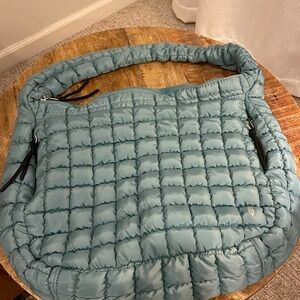 Free People Quilted Carryall (Seafoam)
